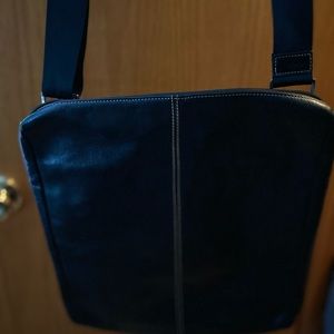 Black messenger bag